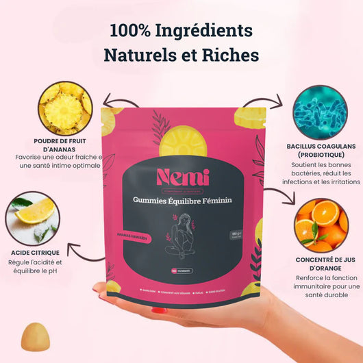 Gummies Équilibre Féminin - Ananas | 1 + 1 OFFERT